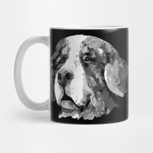 Black and White bernese mountain dog Mug